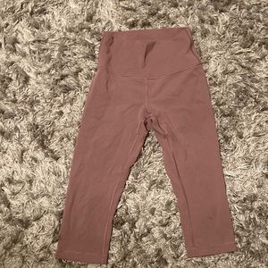 Light purple-ish pink-ish capris Lululemon